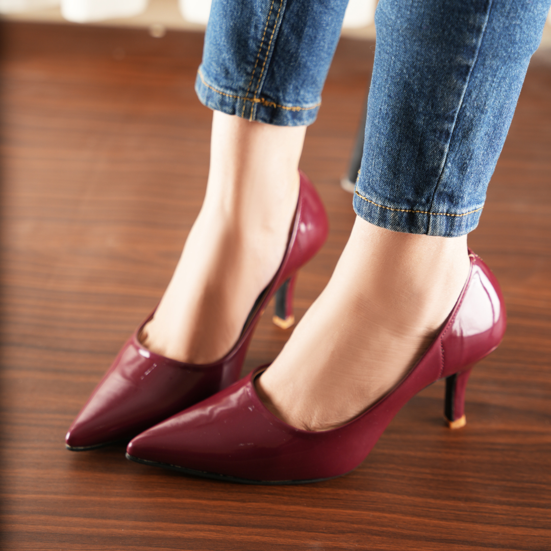 Classic Maroon Heel – RetroWalk - Main Image