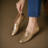 Classic Golden Loafers
