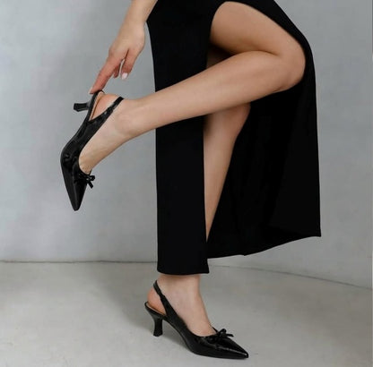Black Belle slingback heels