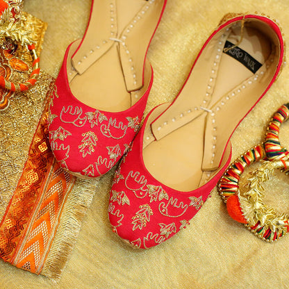 Pink Rouge - Bridal Jutti - Retro Walk